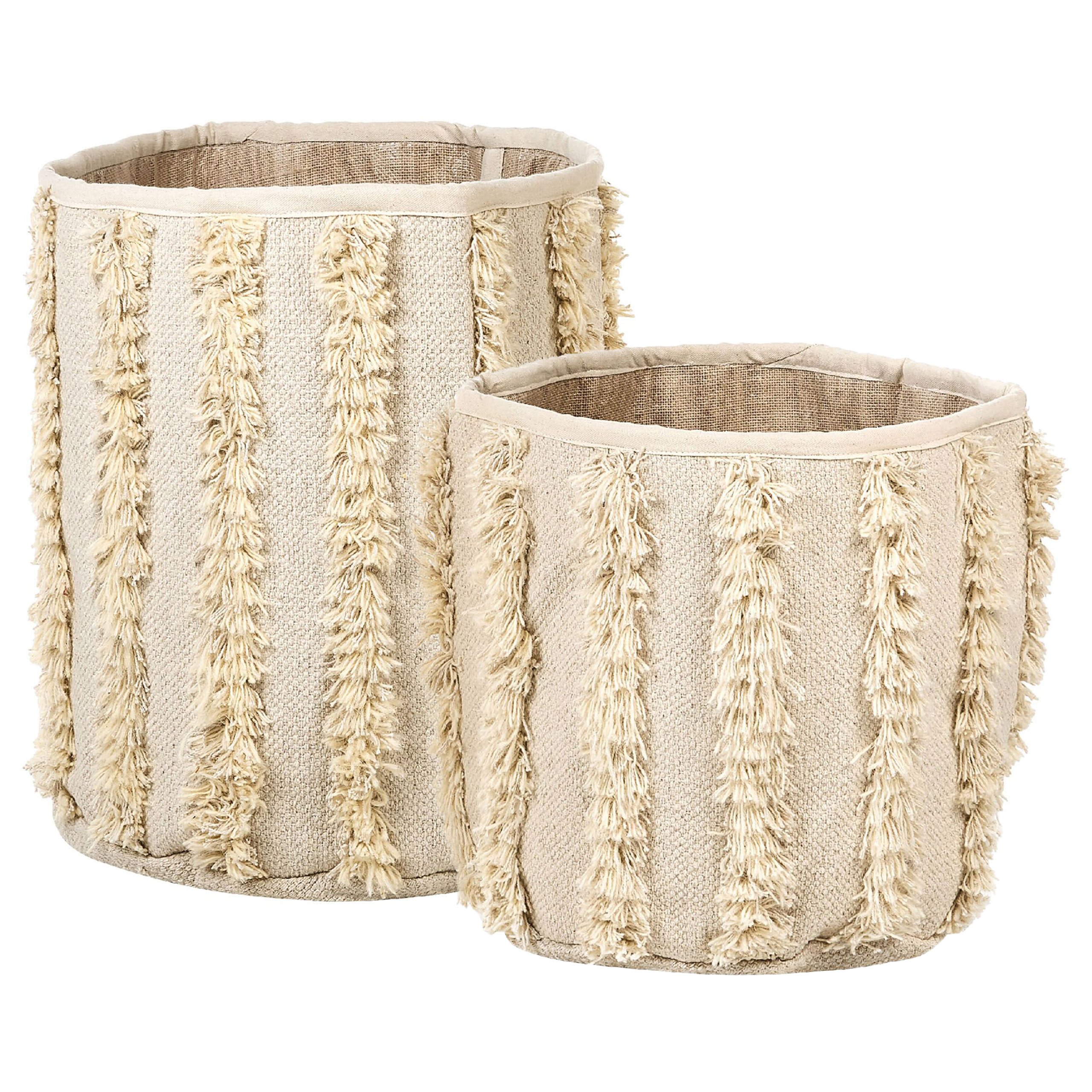 Korisetti 2 kpl KAKKI puuvilla Beige