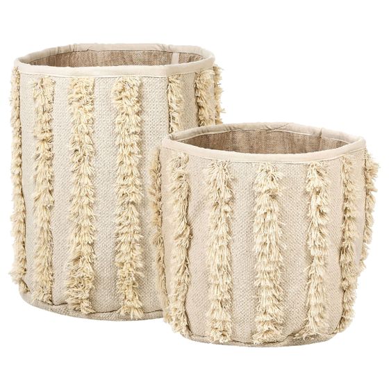 Korisetti 2 kpl KAKKI puuvilla Beige