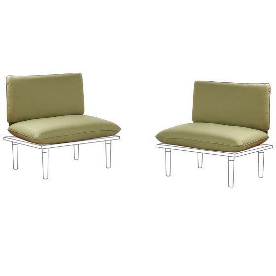 Ulkotyynyjen päällissetti FRASCATI Oliivinvihreä