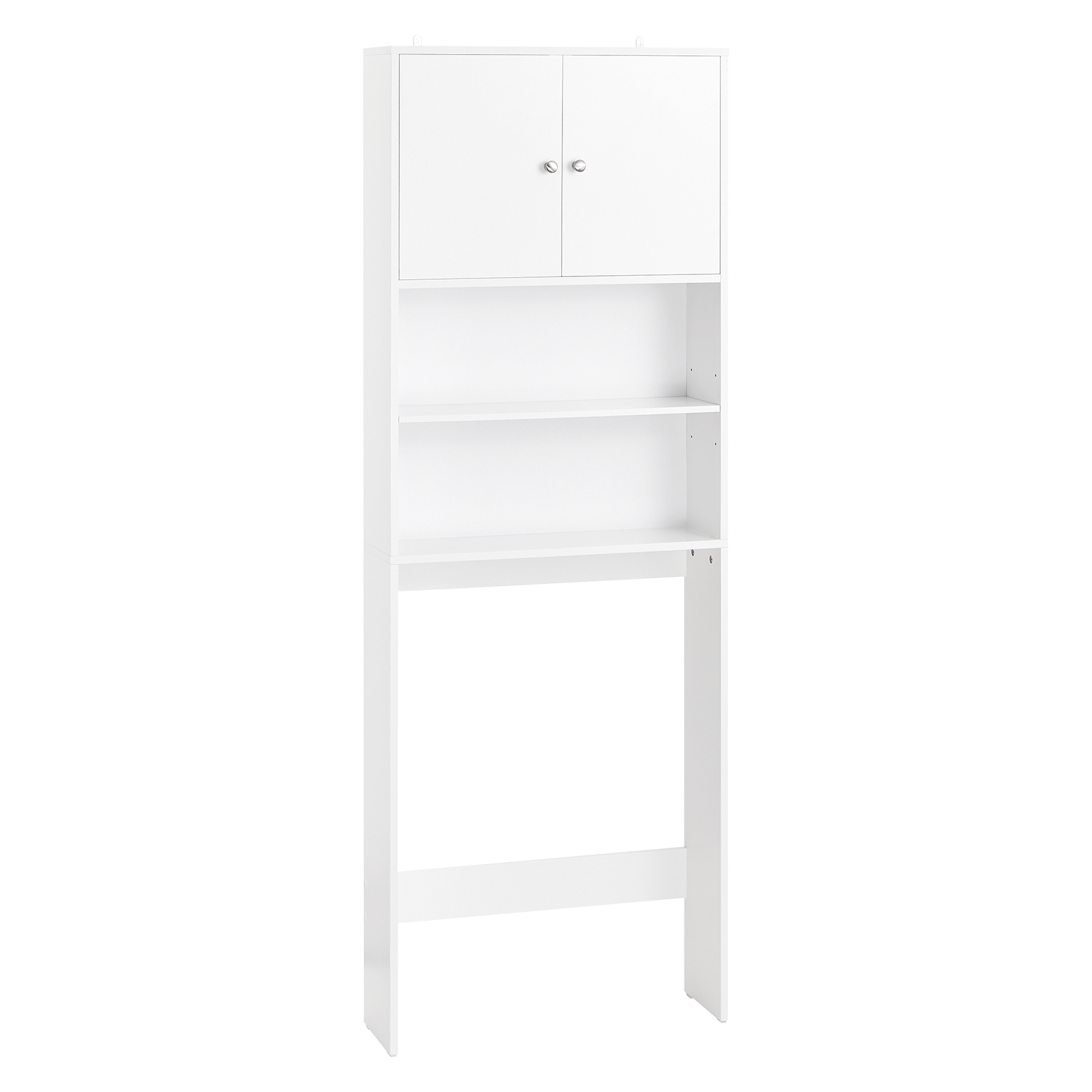 SoBuy WC-kaappi BZR165-W korkea, ekologinen valkoinen