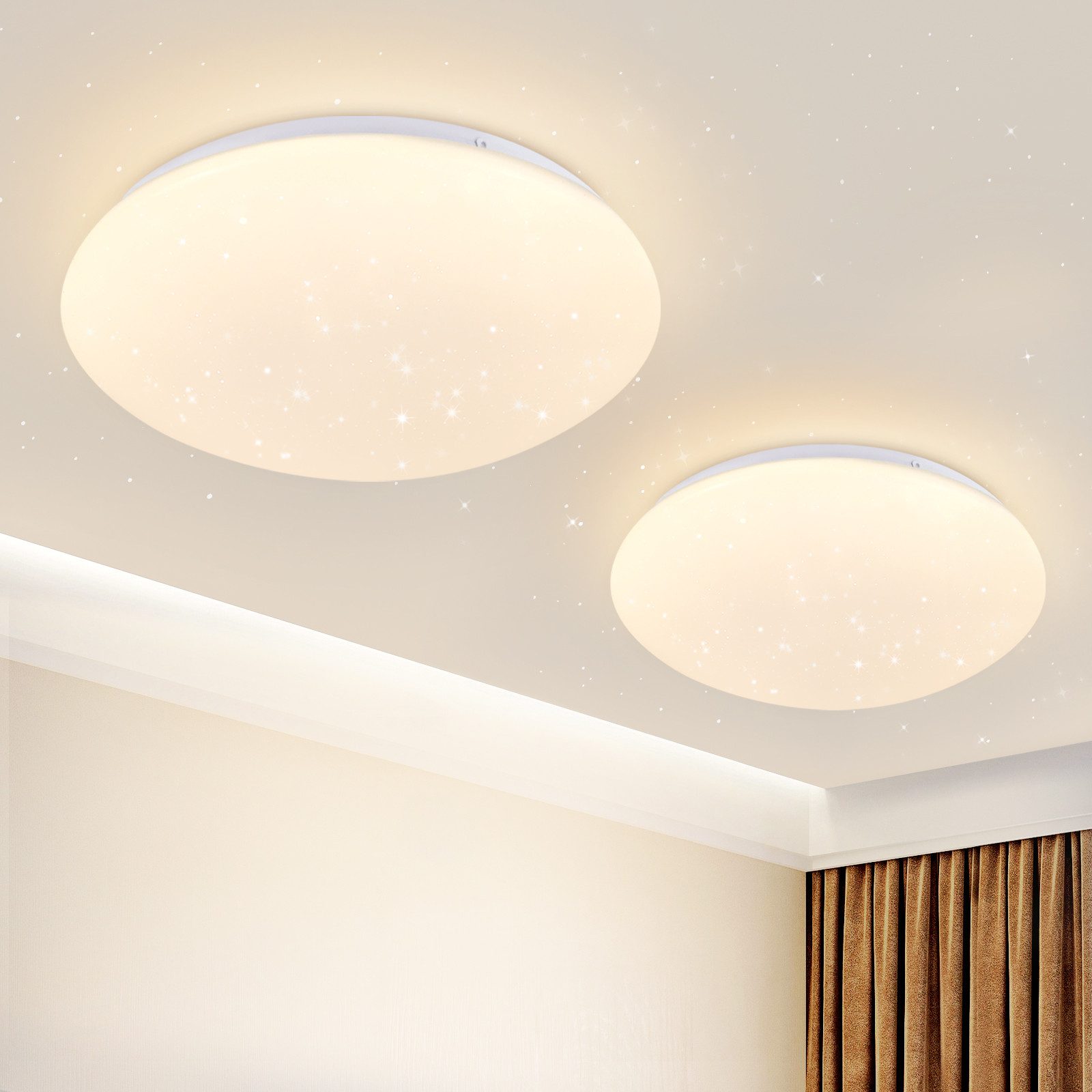 NETTLIFE Second LED - kattovalaisin Makuuhuone - Keittiö 5W 3000K Ø 16, 5 cm, Lämmin valkoinen, Käytävä, Lastenhuone
