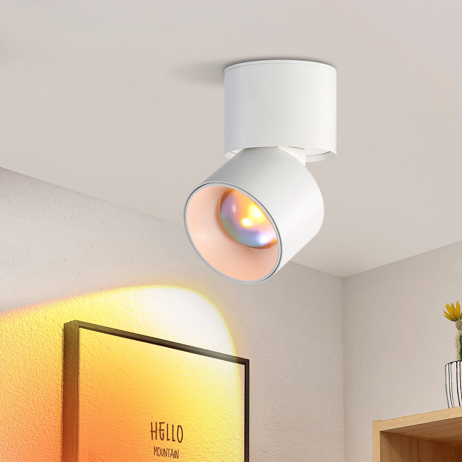NETTLIFE LED - kohdevalo auringonlaskuun 350° kääntyvä moderni makuuhuone sisätiloihin olohuoneeseen portaikkoon lastenhuoneeseen