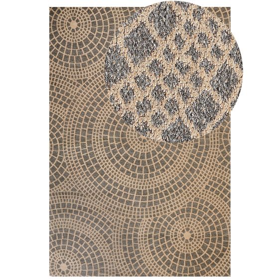 Matto ARIBA Harmaa Beige 200 x 300 cm juutti