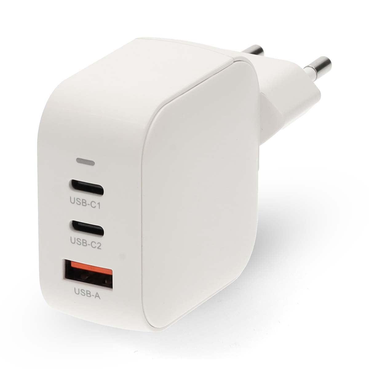 70W GaN seinälaturi kolmella portilla USB-C ja USB-A PD3.0