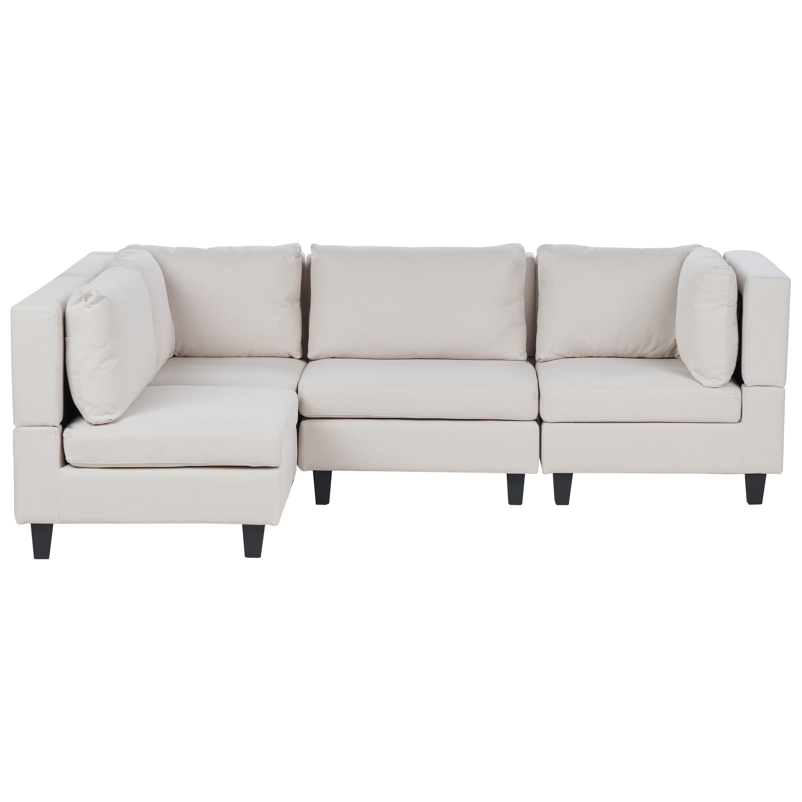 Moduulikulmasohva 4-istuttava UNSTAD kangas Vaaleanbeige Oikea