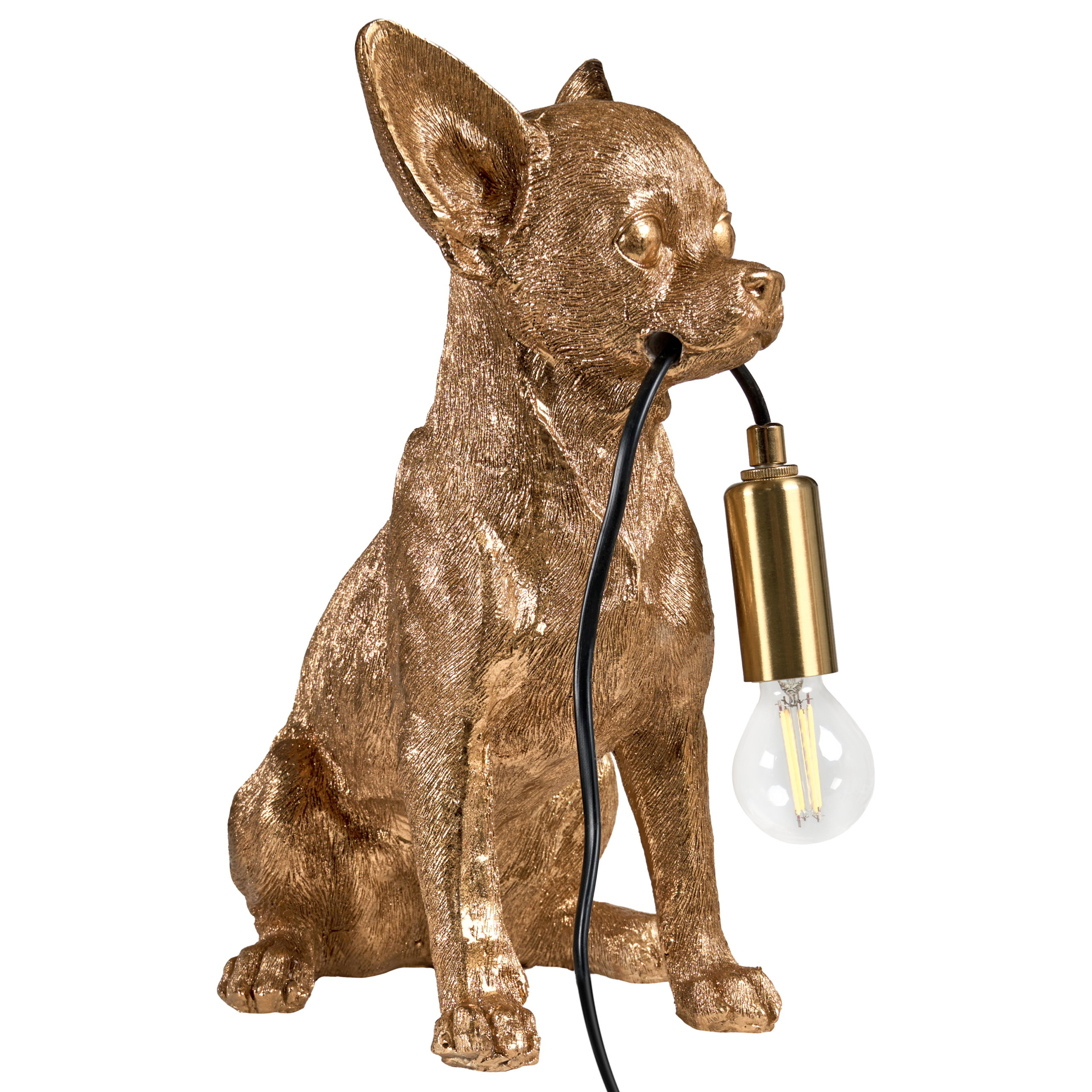 Pöytävalaisin Koira ROCCO Kulta