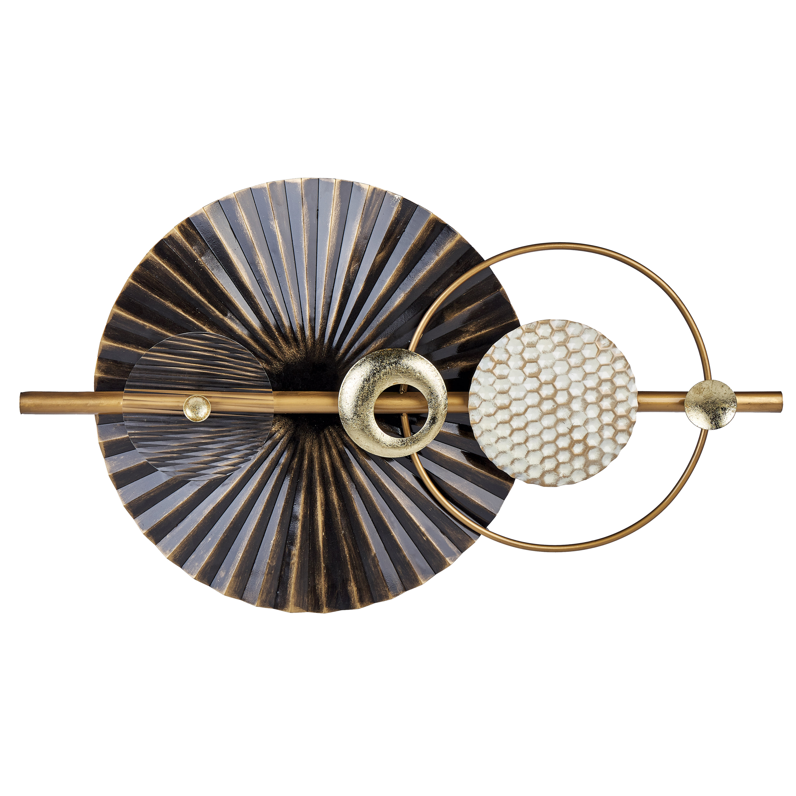 Seinäkoriste RUTHENIUM metalli 59 cm Musta