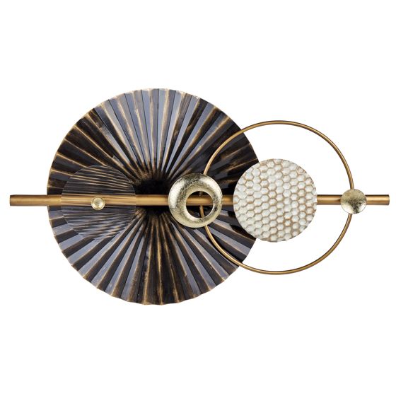 Seinäkoriste RUTHENIUM metalli 59 cm Musta