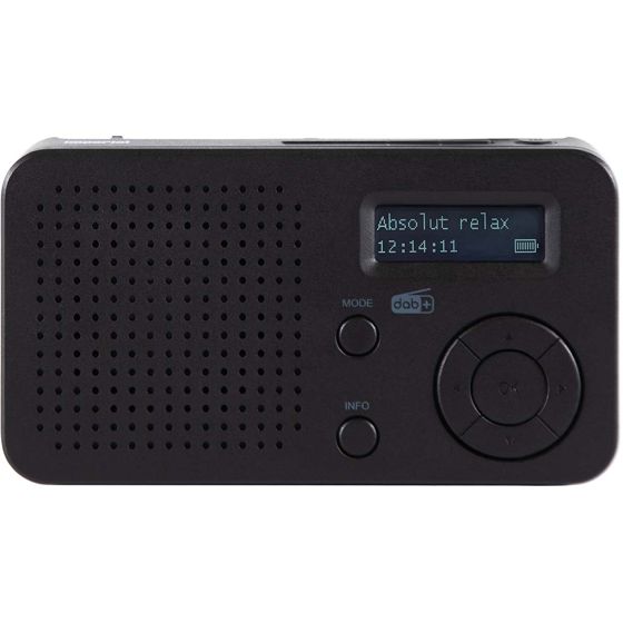 Radio DAB+/FM Bluetoothilla ja Valaistulla LCD-näytöllä Kannettava DABMAN 17