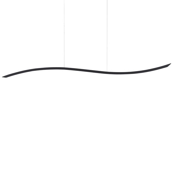 LED-riippuvalaisin CALAO metalli Musta