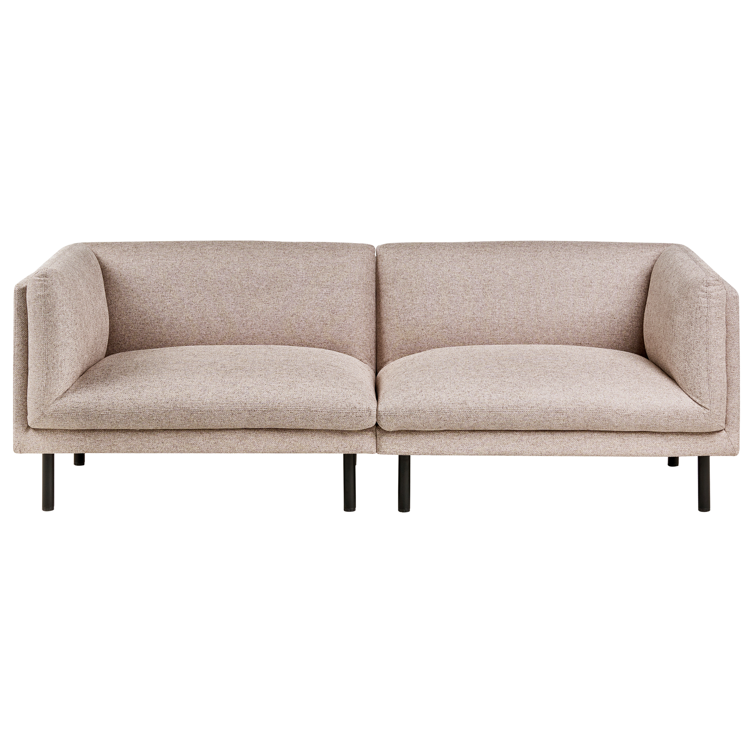 Sohva 3-istuttava VORGOD kangas Vaaleanruskea