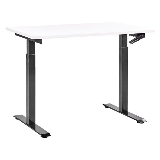 Työpöytä säädettävä DESTINES 120 cm 72 cm Valkoinen/musta