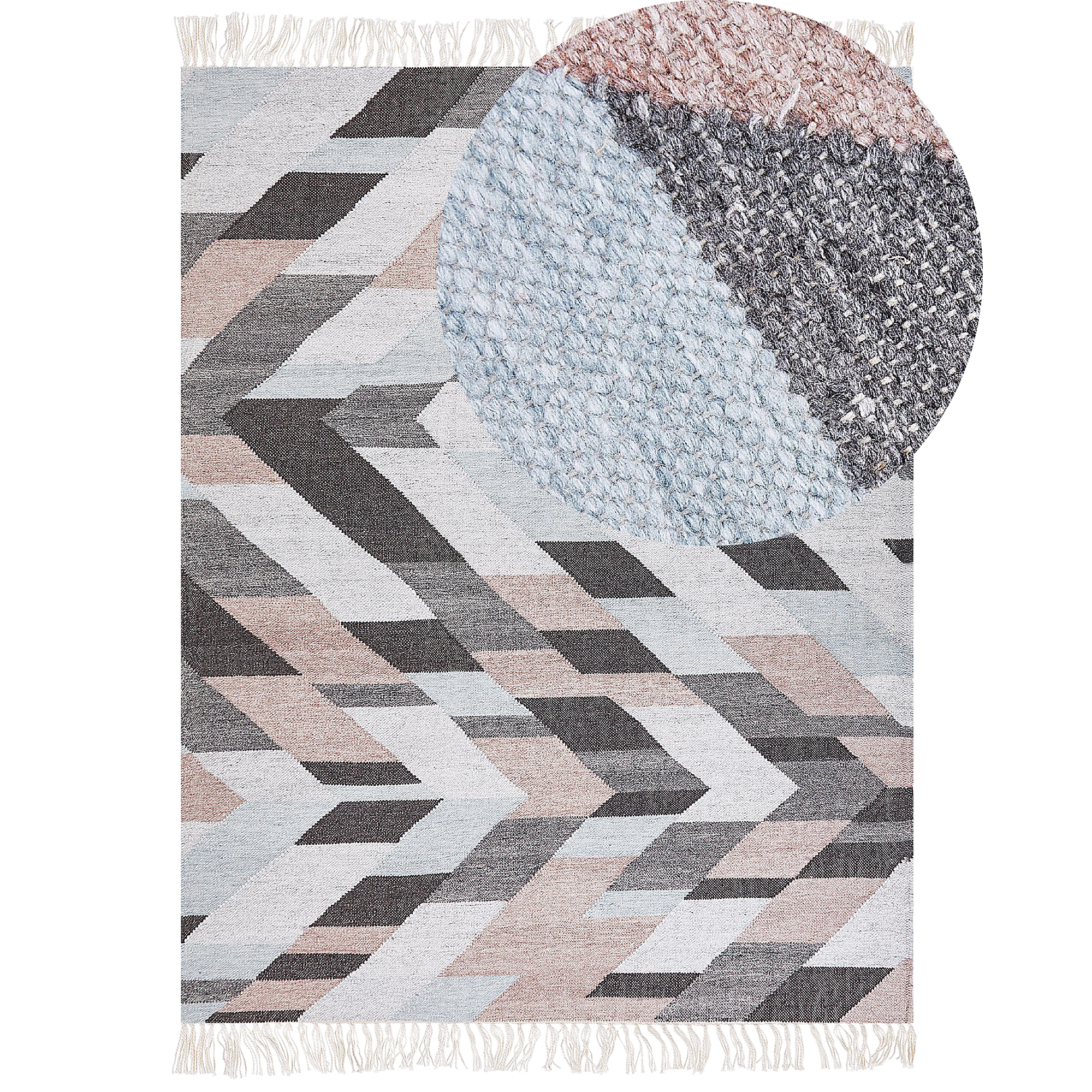 Matto NAKKAS Monivärinen 160 x 230 cm juutti