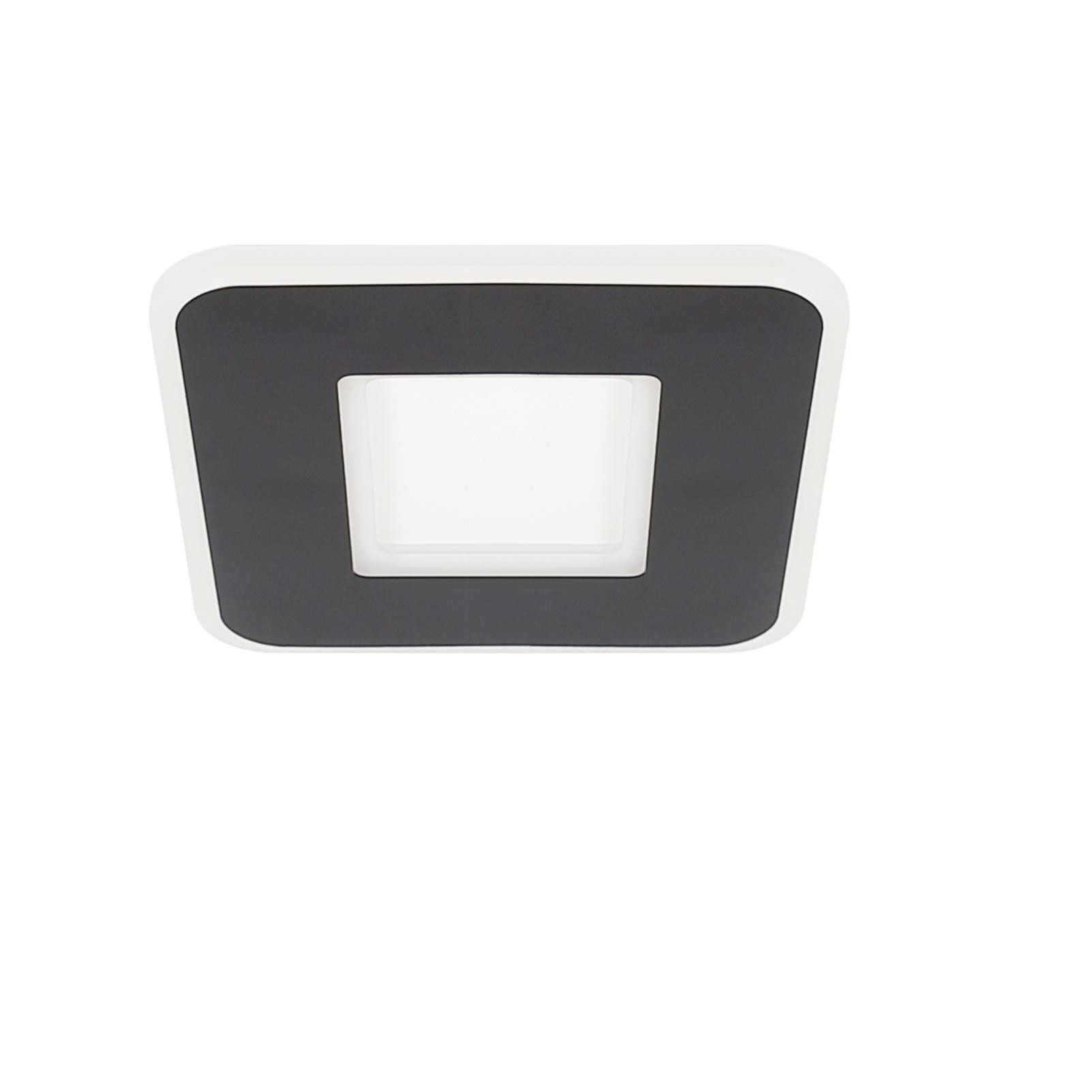 NETTLIFE Musta, neliönmuotoinen, LED - kattovalaisin, 23W, /20W, moderni, lämmin Valkoinen, pysyvästi, integroitu, LED - kattovalaisin