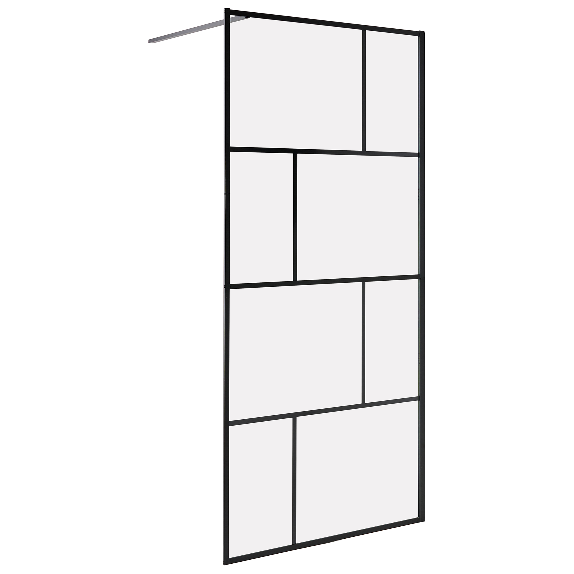 Suihkuseinä TAPAJOS 90 x 195 cm Musta