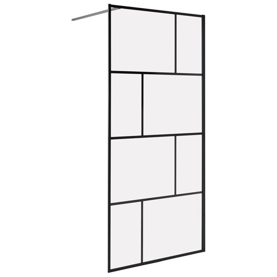 Suihkuseinä TAPAJOS 90 x 195 cm Musta