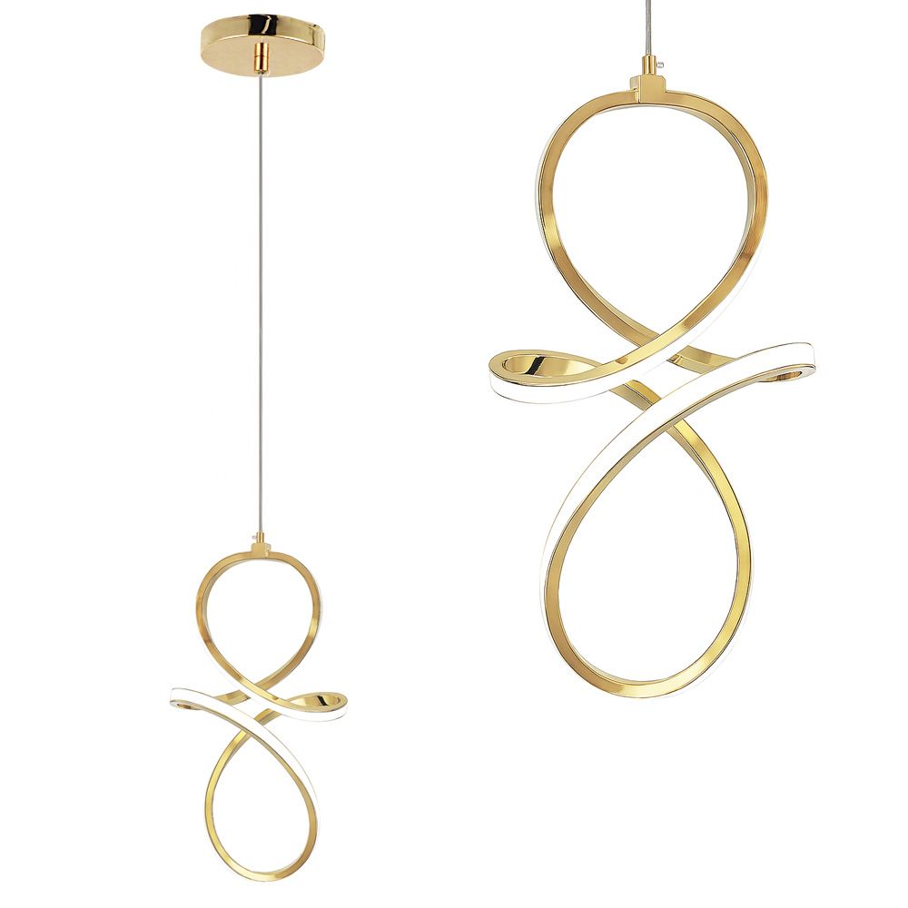 TOOLIGHT riippuvalaisin LHJ091-1CP kulta, 21x34x100cm