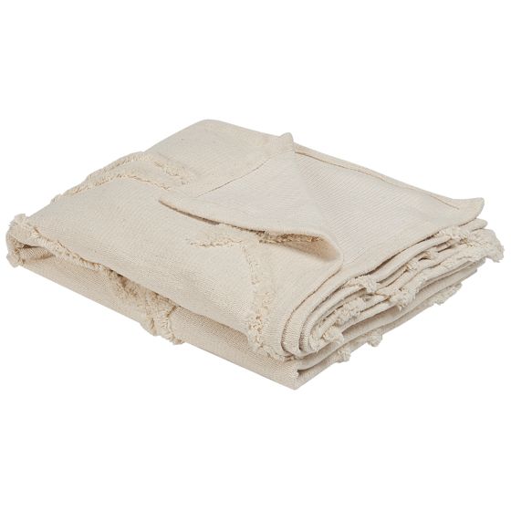 Torkkupeitto ACACIA Puuvilla 130 x 160 cm Beige