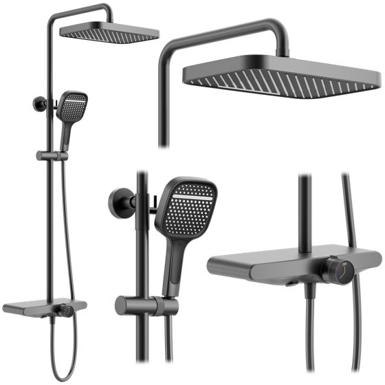 REA suihkusetti BARI titaani, 51X33X118, 5CM