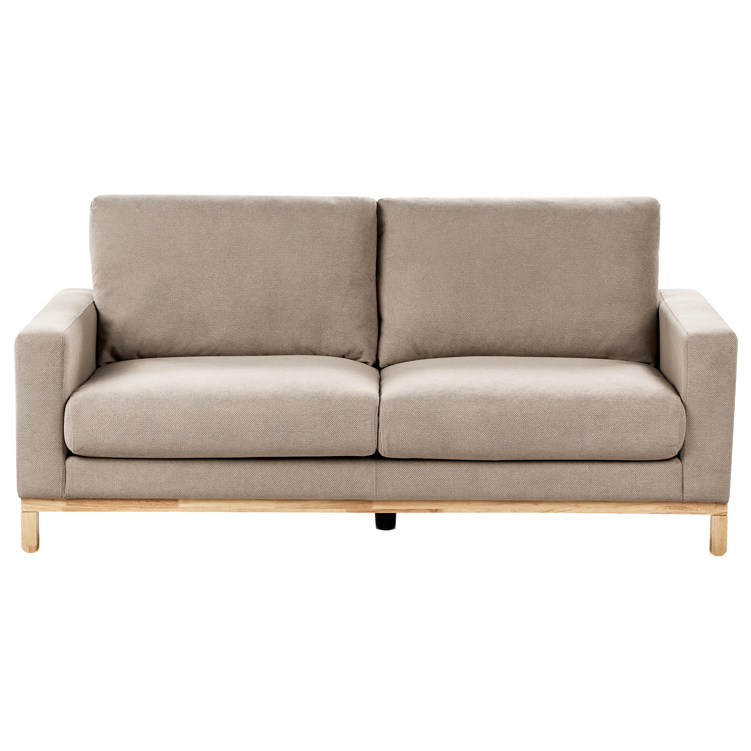 Sohva 2-istuttava SIGGARD kangas Ruskeanharmaa