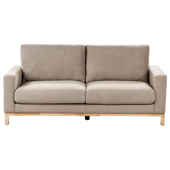 Sohva 2-istuttava SIGGARD kangas Ruskeanharmaa