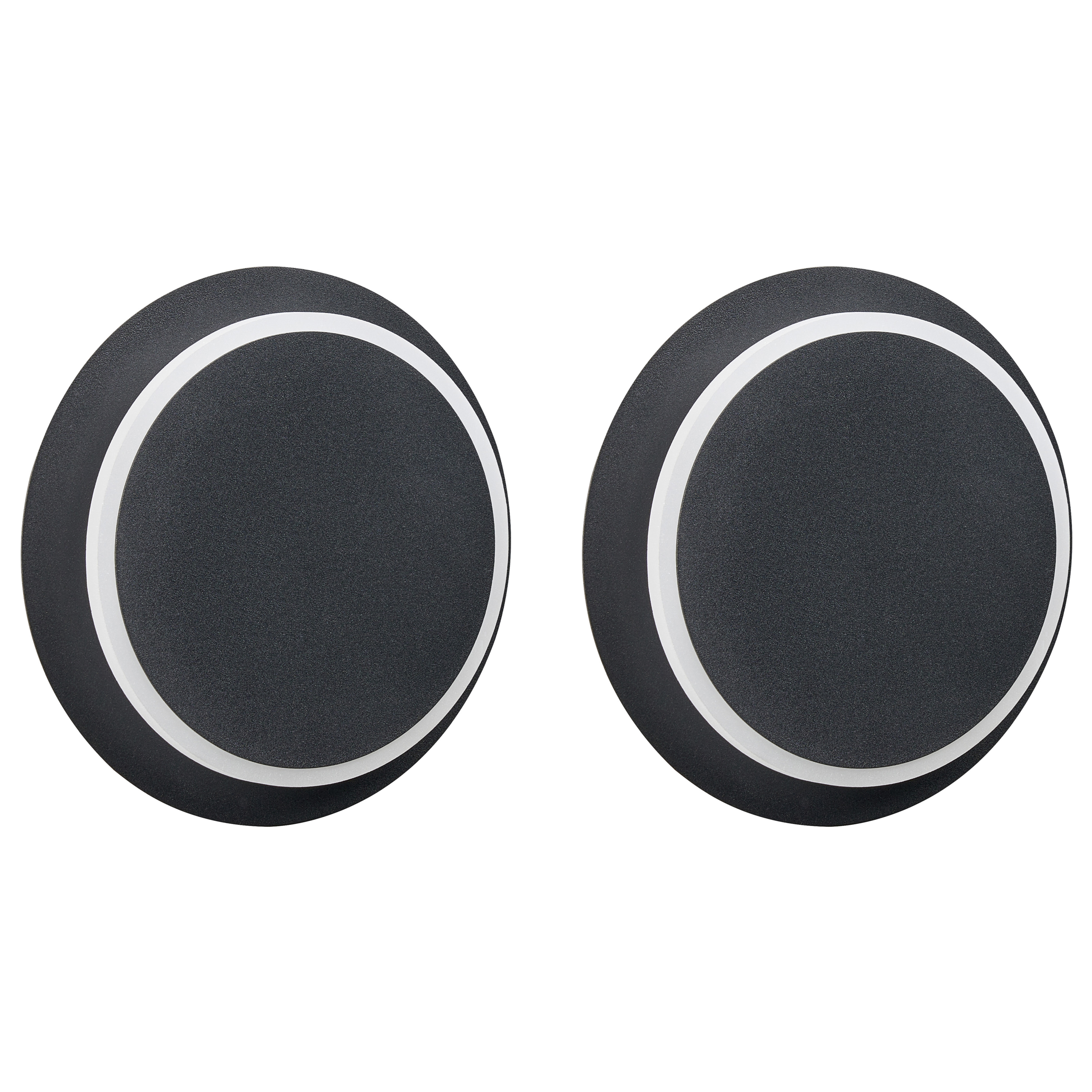 Seinävalaisinsetti 2 kpl SEMNON LED-valo metalli Musta