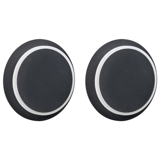 Seinävalaisinsetti 2 kpl SEMNON LED-valo metalli Musta