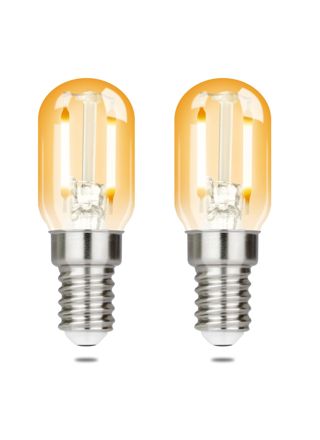 NETTLIFE 2 kpl E14 T22 LED - vintage - lamppuja, 2 W, retro, 2700 K, lämmin valkoinen, energiansäästölamppu, E14- kanta, ei - himmennettävä
