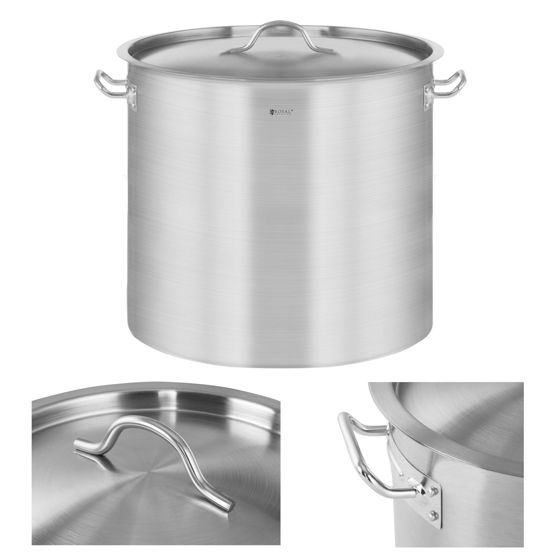 Gastronorm-kattila kannella, ruostumatonta terästä, induktioliesimalli, 21 l