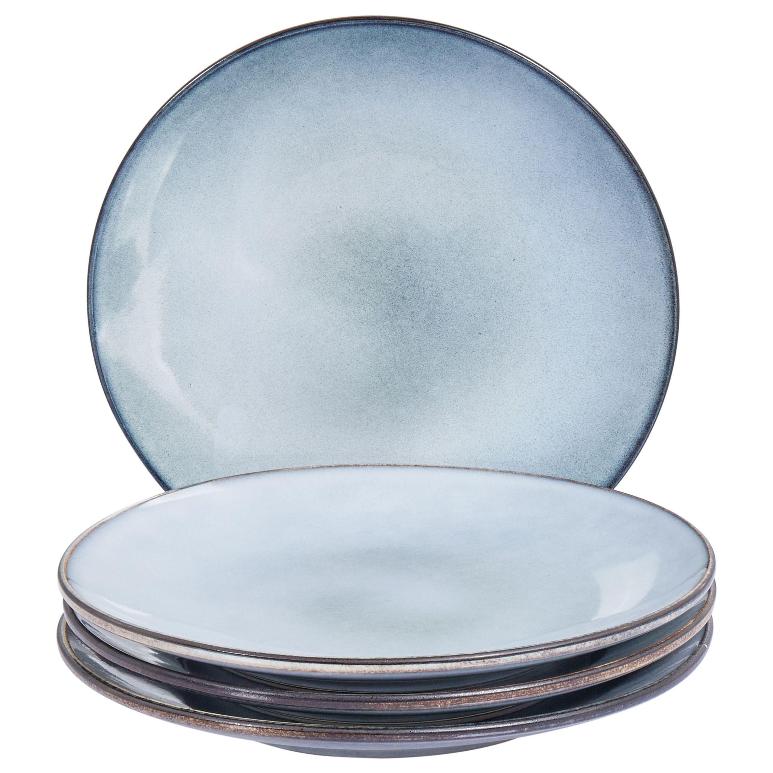 Ruokalautassetti 4 kpl JUNIPER kivitavara Vaaleansininen