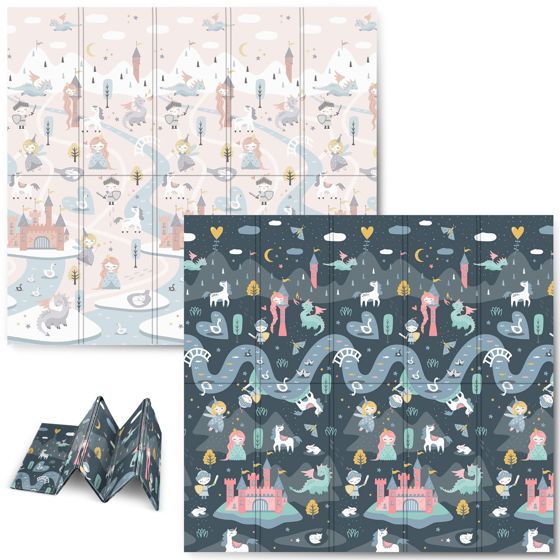 Nukido NK-340 Taitettava vaahtomuovista valmistettu koulutusmatto 200 x 180 x 1 cm