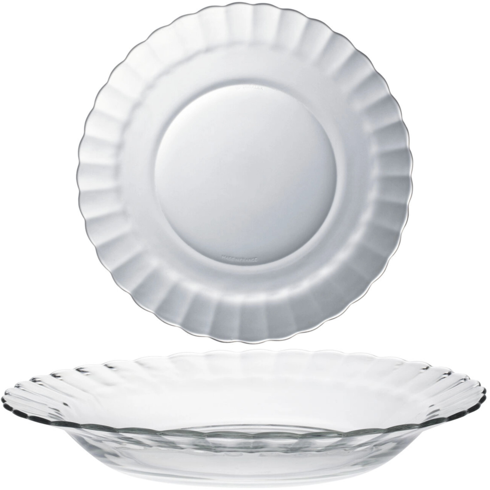 Duralex PICARDIE syvä lautanen läpinäkyvä 230 x 35 mm - 6 kpl:n sarja