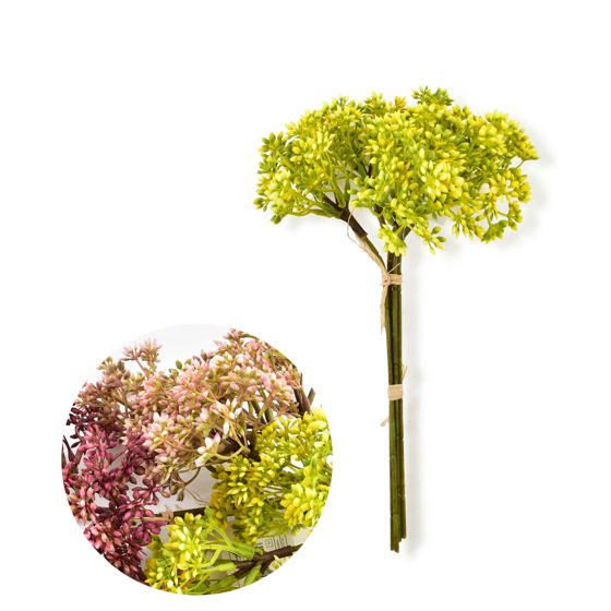 Keinokukkakimppu Prima VIRIDIS Gypsophila 30 cm valkoinen 6 kpl