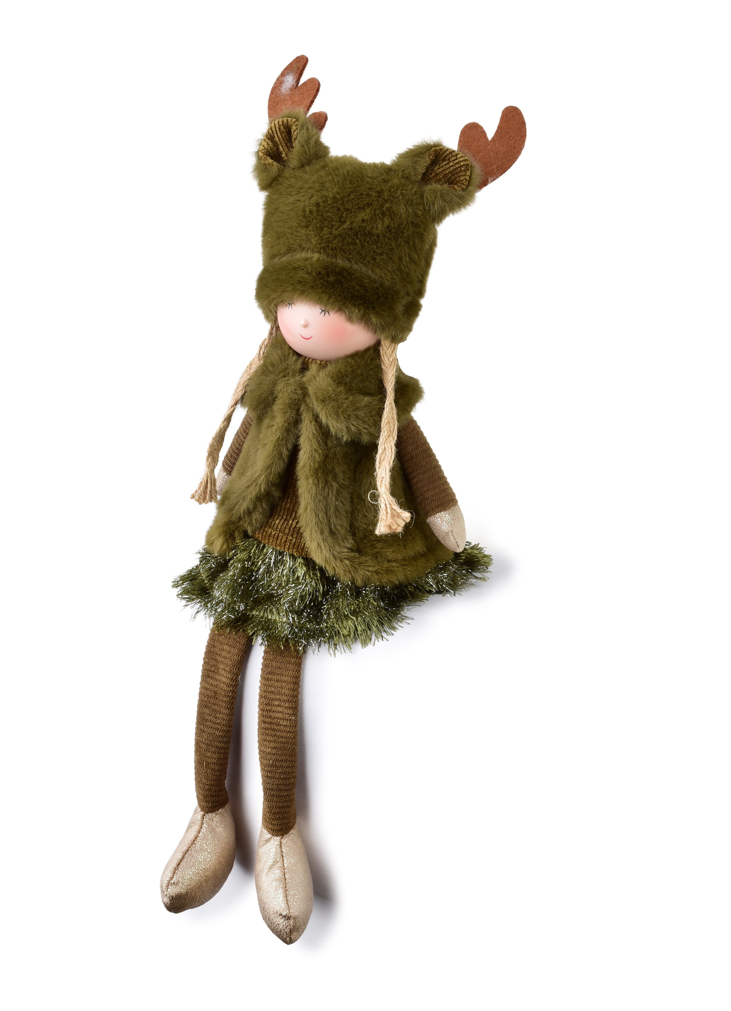 Pehmohahmo SANTA LILA vihreä tekstiili 15x10x25/47 cm
