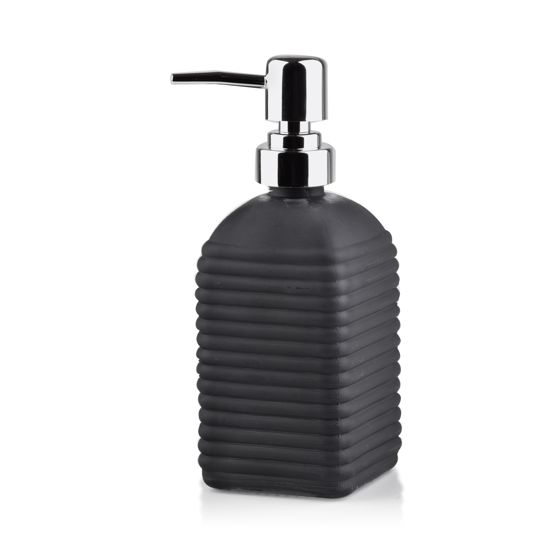 Saippua-annostelija Lasi BATHLAB KYLE 19x7,8 cm Musta 1 kpl