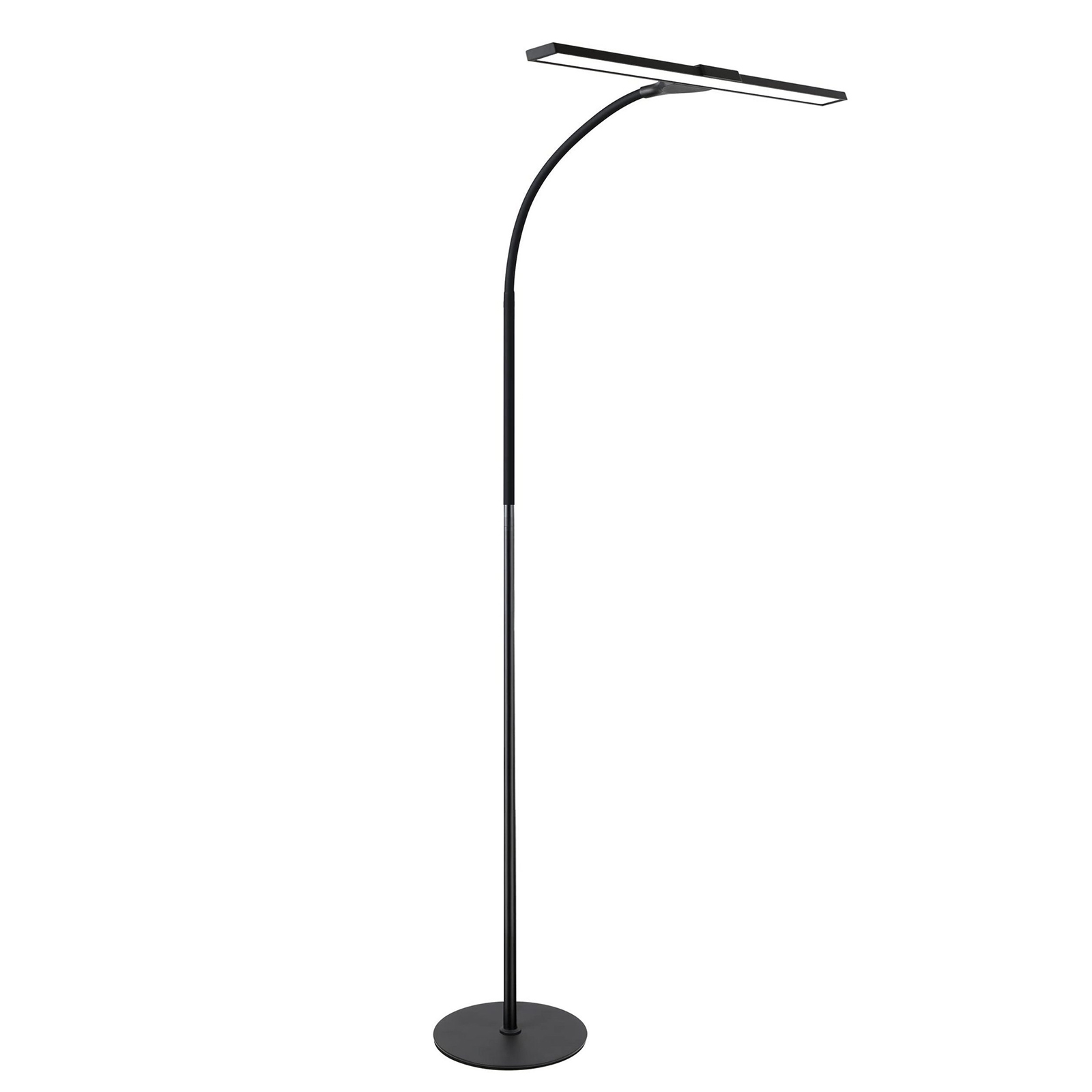 NETTLIFE LED-lattiavalaisin olohuoneeseen, himmennettävä, musta lukulamppu - moderni olohuone, 10 W