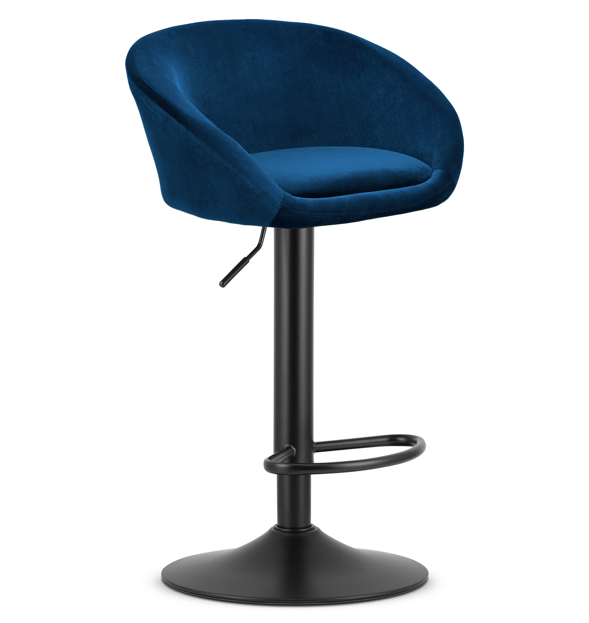 EAST-jakkara - tummansininen sametti / mustat jalat