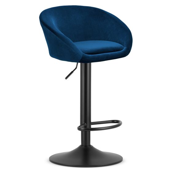 EAST-jakkara - tummansininen sametti / mustat jalat