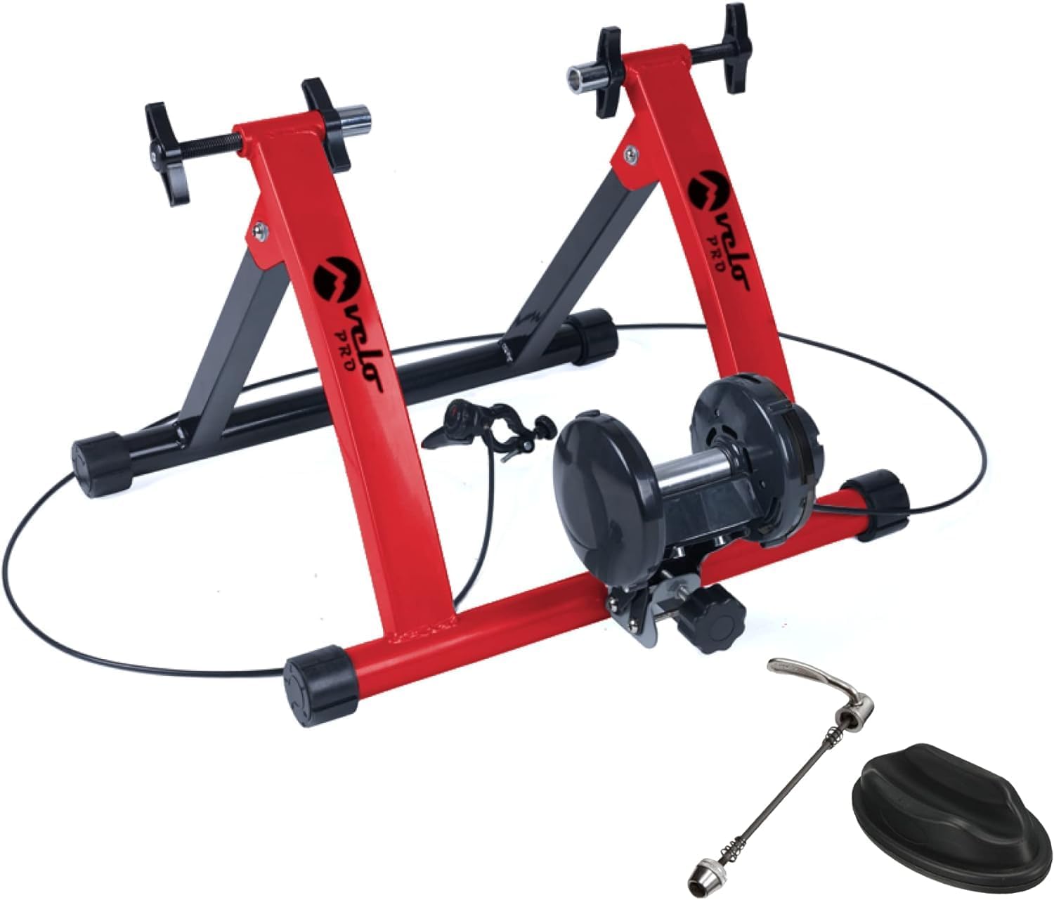Turbo Trainer säädettävä vastus magneettinen sisäpyörä maastopyörät punainen