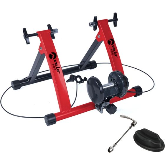 Turbo Trainer säädettävä vastus magneettinen sisäpyörä maastopyörät punainen