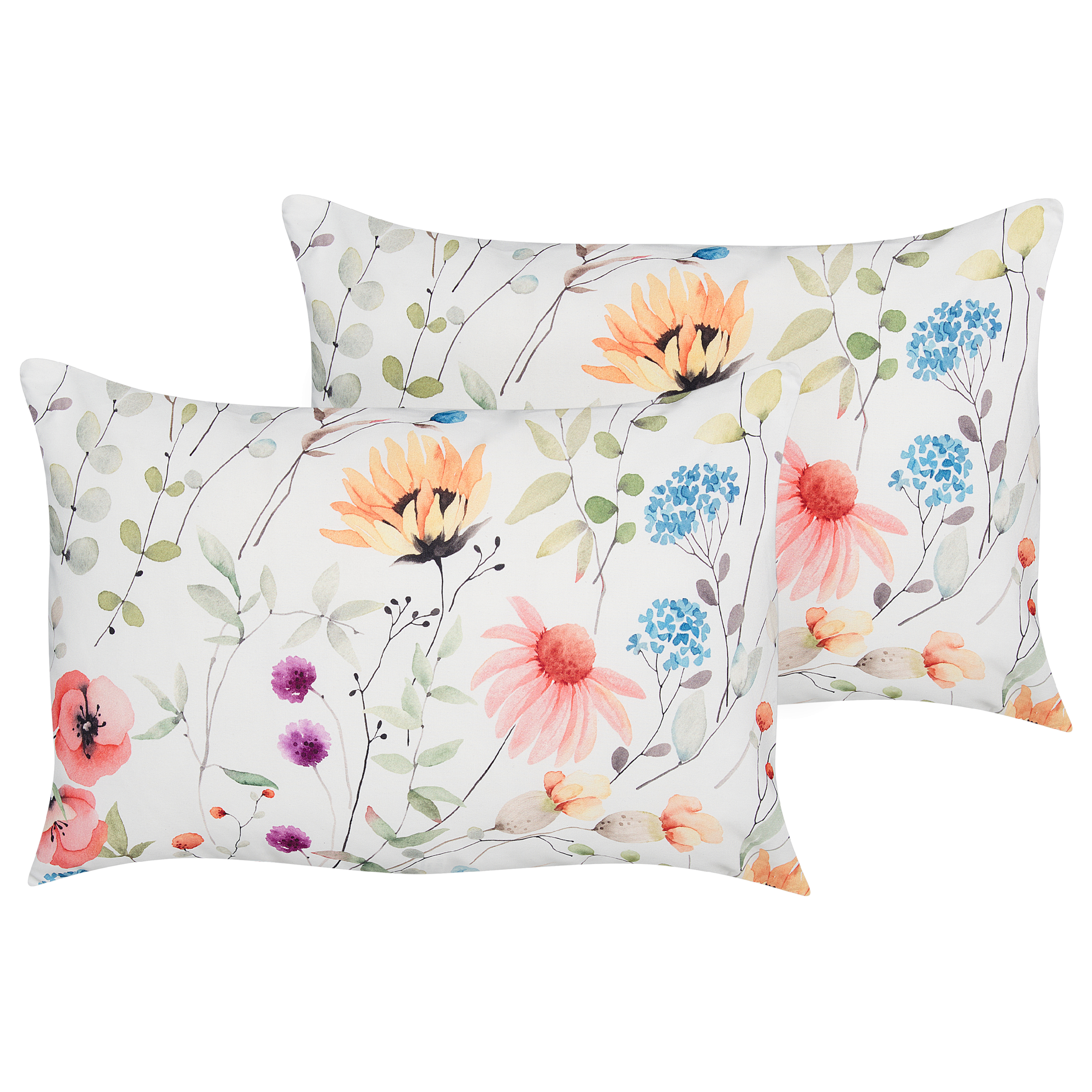 Ulkotyynysetti 2 kpl MONESI Kukkakuvio 40 x 60 cm Monivärinen