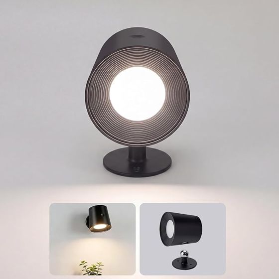 NETTLIFE Sisäseinävalaisin, Metallinen, Häkki, Himmennettävä, Moderni, 360° Säädettävä, Metallinen Kattovalaisin, Musta, Design