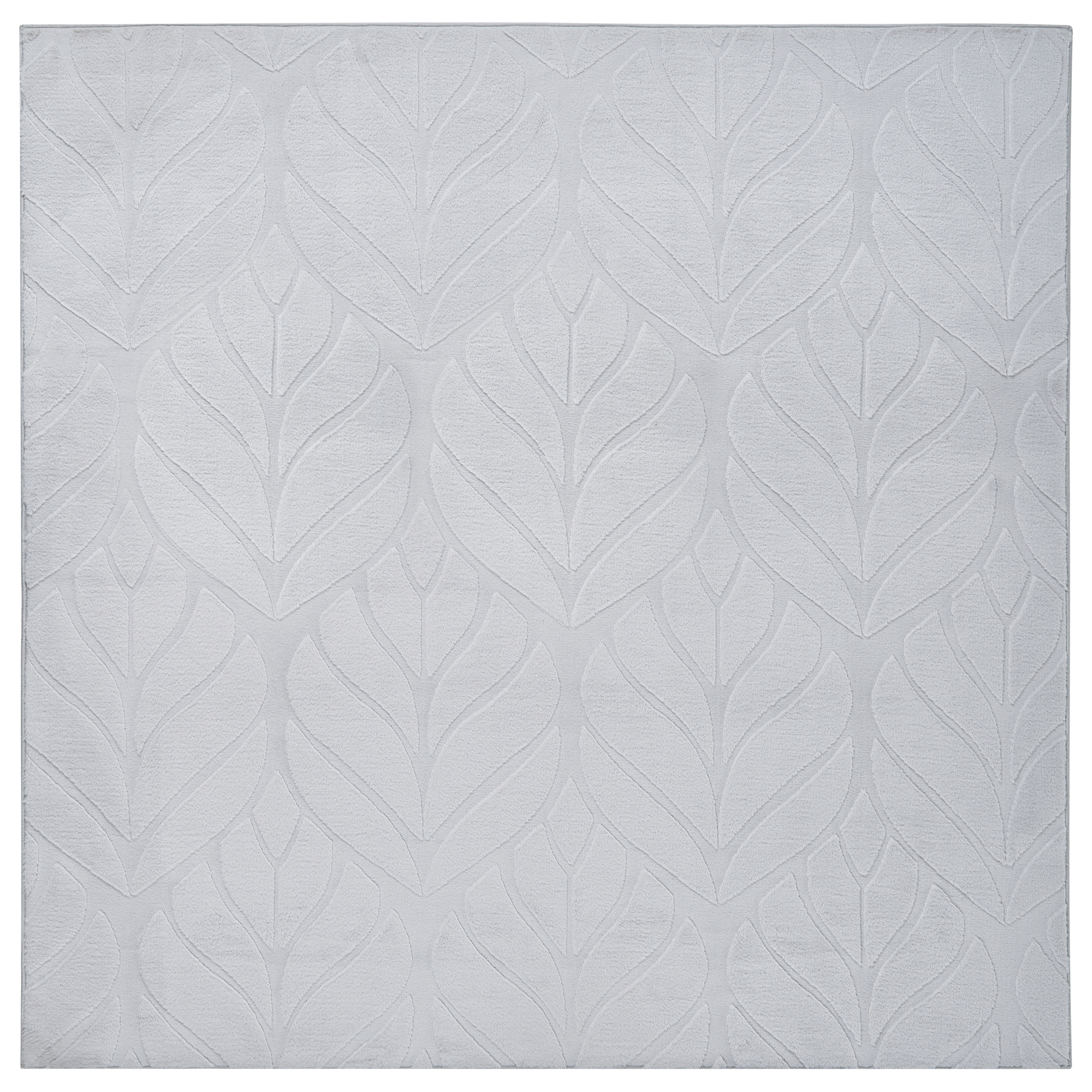 Tekoturkismatto MITCHELL Vaaleanharmaa 160 x 160 cm