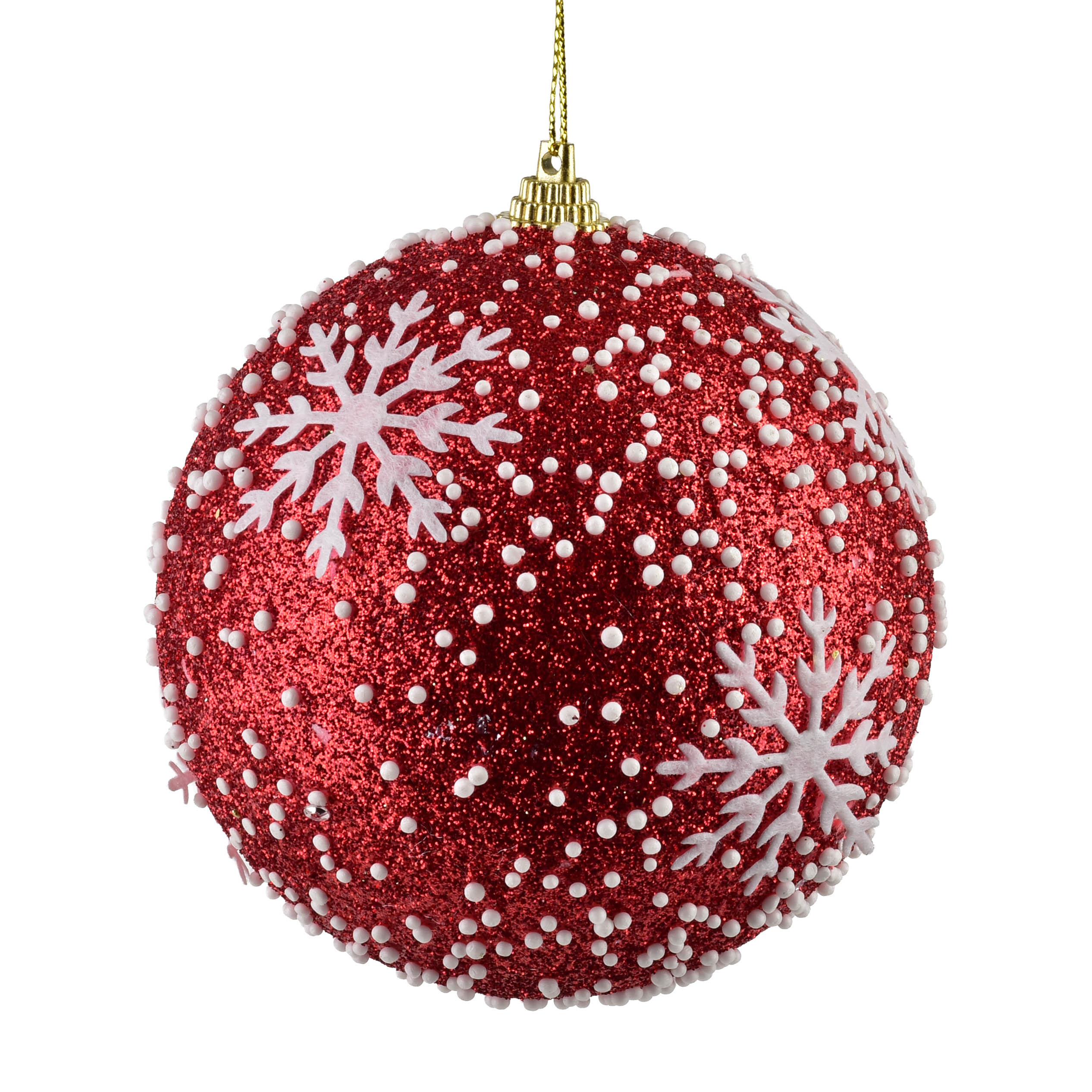 Joulukuusenpallo SANTA LILA, styroksi, Ø10 cm