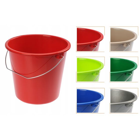 Muovinen ämpäri metallikahvalla 5l monivärinen