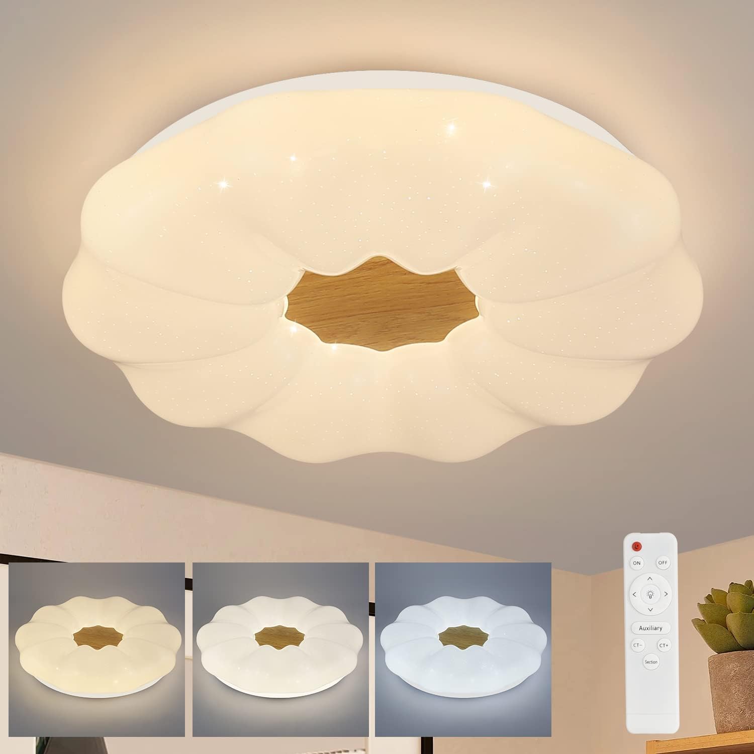 ZMH LED-tähtitaivas-kattovalaisin, olohuoneen design-valaisin