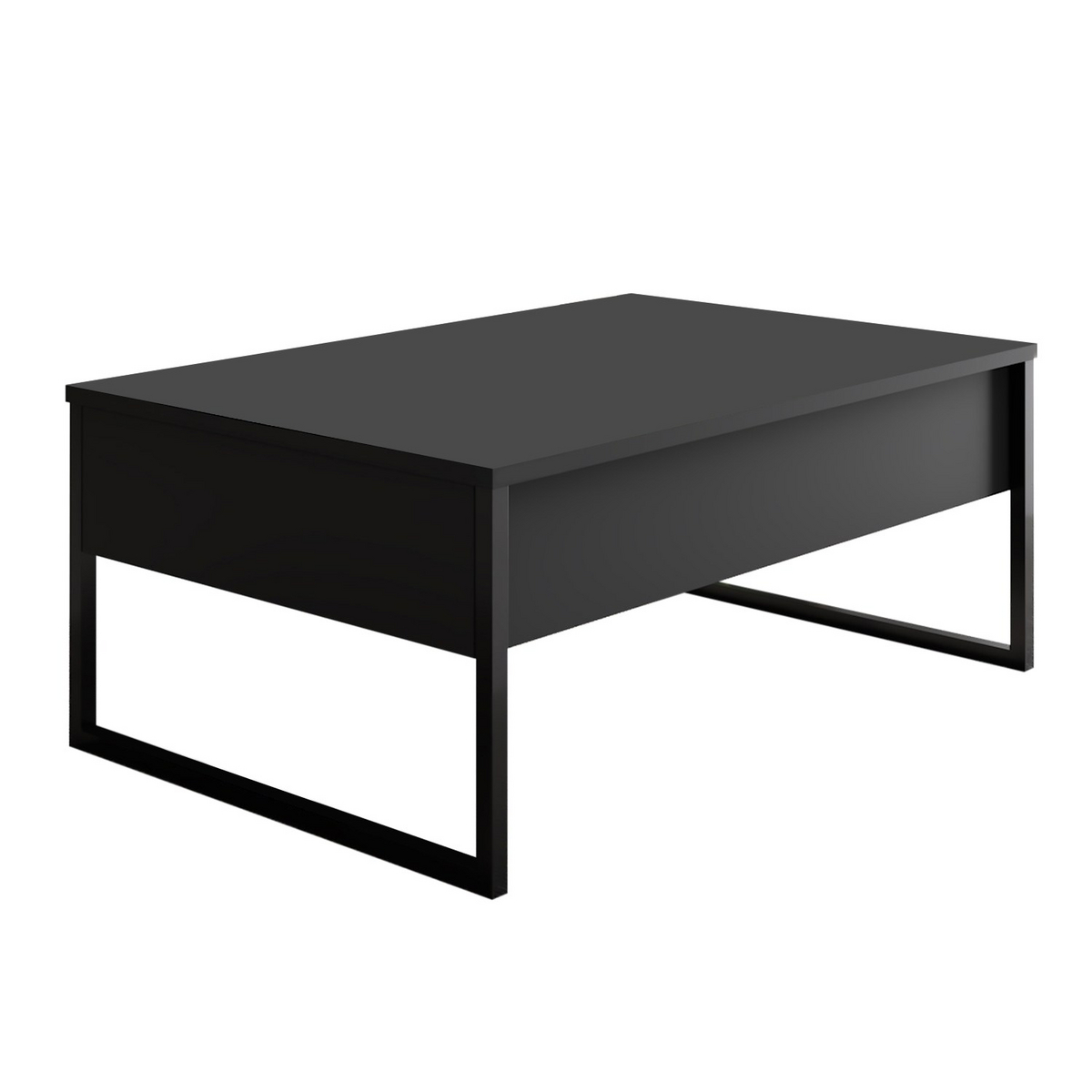 Norda Design Moderni sohvapöytä, 90 x 60 x 40 cm | 100 % melamiinipinnoitettu, metallijalat | teollinen muotoilu