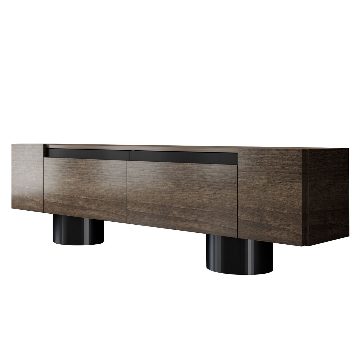 Norda Design Moderni TV-taso, 180 x 50 x 30 cm | 100 % melamiinipäällysteinen, taivutettavat metallijalat, 18 mm