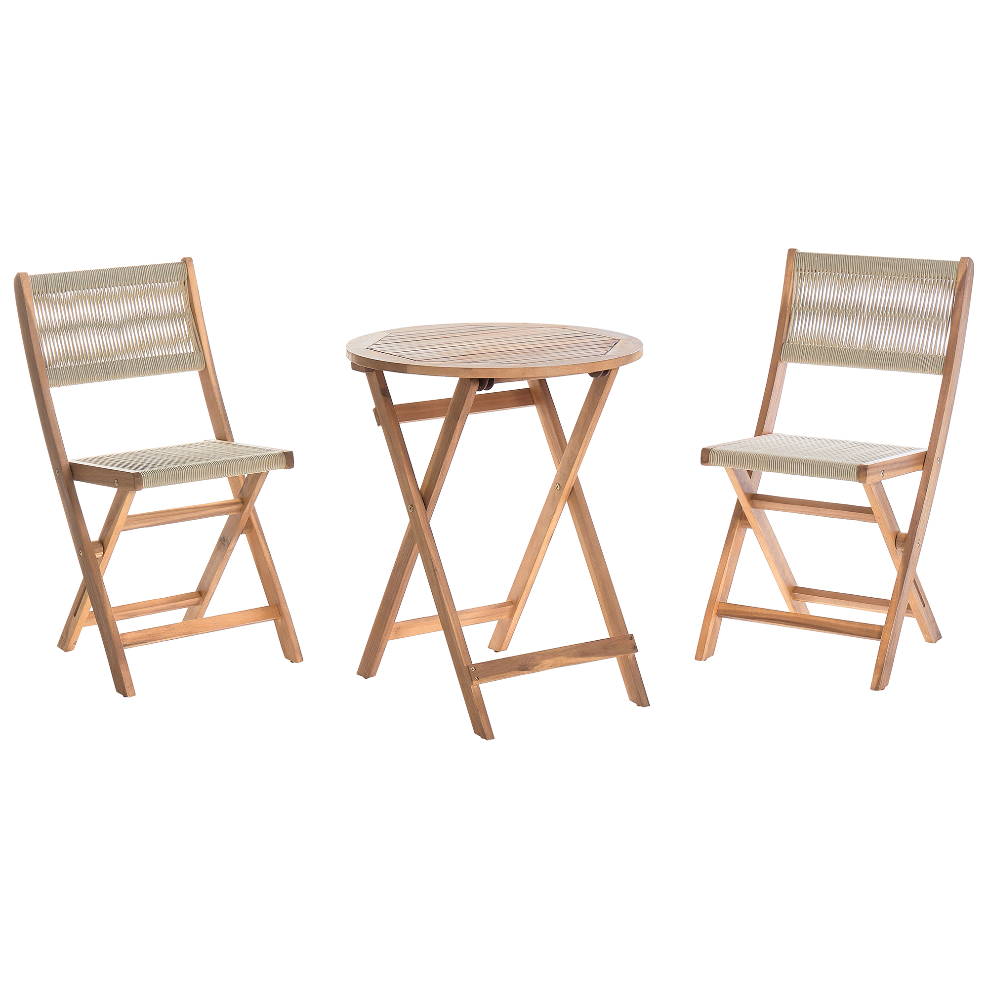 Bistrosetti taitettava PROSSEDI Akaasia Beige