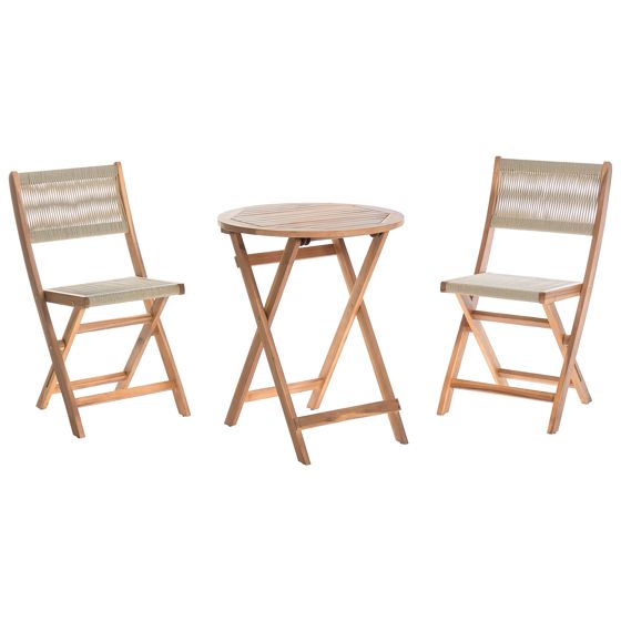 Bistrosetti taitettava PROSSEDI Akaasia Beige